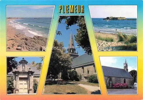 AK / Ansichtskarte  Ploemeur 56 Morbihan Plage Eglise St. Pierre Porche Côte Lorientaise Fort Bloqué Chapelle Sainte Anne