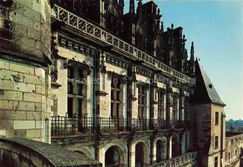 AK / Ansichtskarte  Amboise 37 Indre-et-Loire Château XVe siècle Logis du Roi Balcon