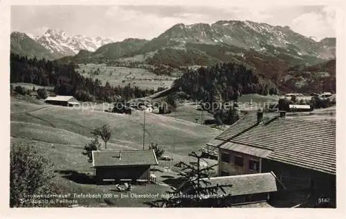 AK / Ansichtskarte  Tiefenbach Oberstdorf Gschwenderhaus mit Maedelegabelgruppe Schlappolt und Fellhorn