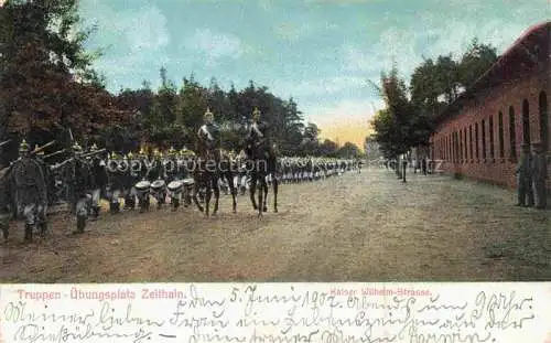 AK / Ansichtskarte  Zeithain Meissen Sachsen Truppenuebungsplatz Kaiser Wilhelm Strasse