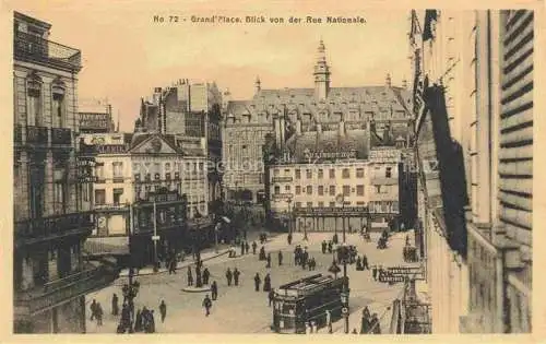 AK / Ansichtskarte  LILLE 59 Nord Grand Place Blick von der Rue Nationale