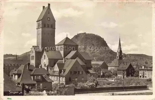 AK / Ansichtskarte  SINGEN Hohentwiel Herz Jesu Kirche