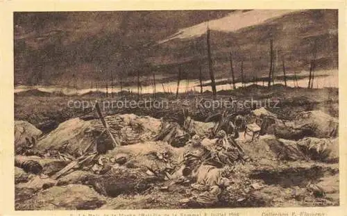 AK / Ansichtskarte  Flameng Kuenstlerkarte Bataille de la Somme Juillet 1916