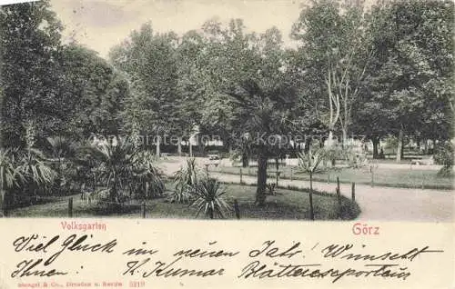 AK / Ansichtskarte  Goerz Gorizia IT Volksgarten