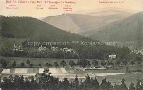 AK / Ansichtskarte  Bad Tabarz mit Lauchagrund und Inselsberg Schloss Zimmerberg