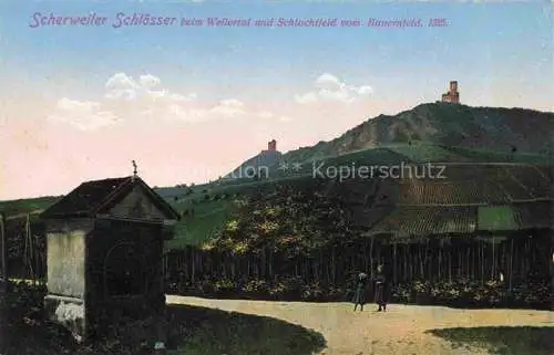 AK / Ansichtskarte  Scherweiler Scherwiller 67 Bas-Rhin Schloesser beim Weilertal und Schlachtfeld vom Bauernfeld 1525