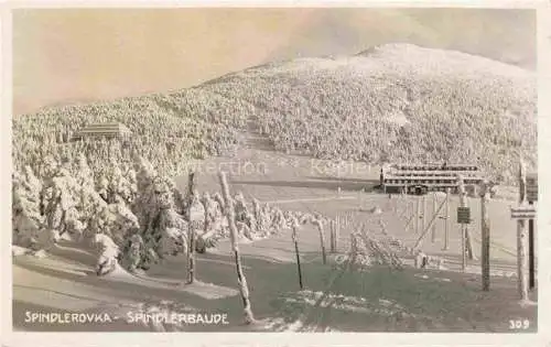 AK / Ansichtskarte  Spindleruv Mlyn Spindelmuehle Riesengebirge CZ Spindlerbaude Winterlandschaft