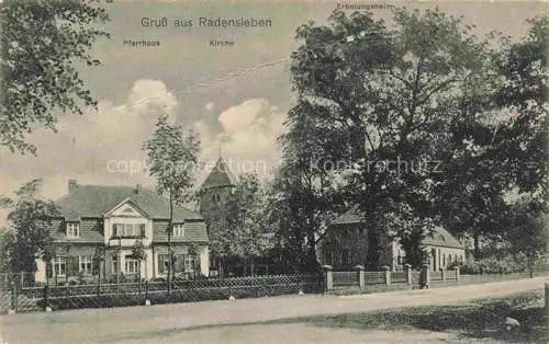 AK / Ansichtskarte  Radensleben Neuruppin Brandenburg Pfarrhaus Kirche