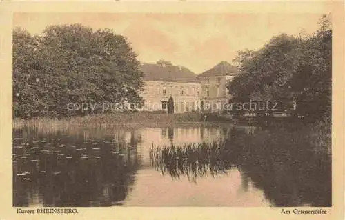 AK / Ansichtskarte  Rheinsberg Brandenburg Am Grienericksee