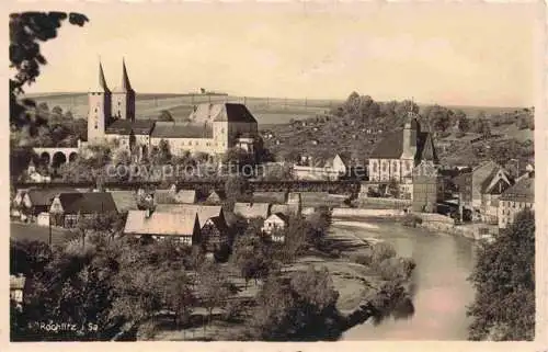 AK / Ansichtskarte  Rochlitz  Sachsen Panorama Kirche