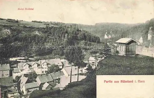 AK / Ansichtskarte  Ruebeland Elbingerode Harz Panorama Hotel Bodetal