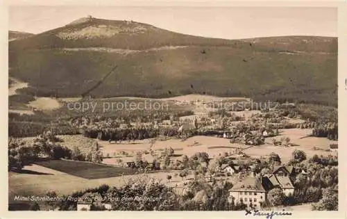 AK / Ansichtskarte  Schreiberhau Szklarska Poreba Riesengebirge PL Panorama Mittel-Schreiberhau mit Blick nach dem Reiftraeger