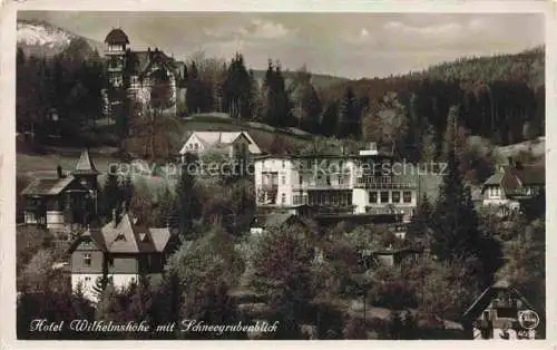 AK / Ansichtskarte  Hain  Giersdorf Riesengebirge Podgorzy PL Hotel Wilhelmshoehe mit Schneegrubenblick