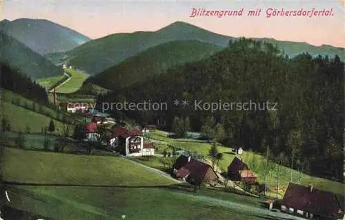 AK / Ansichtskarte  Blitzengrund Goerbersdorfertal Riesengebirge PL Panorama Blick ins Goerbersdorfertal