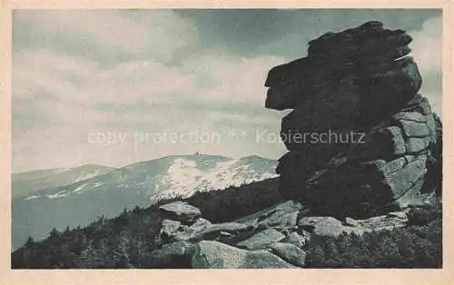 AK / Ansichtskarte  Schreiberhau Szklarska Poreba Riesengebirge PL Pferdekopfsteine Serie Schlesische Gebirgsbilder Original-Aufnahmen von O. Blau Nr. 23