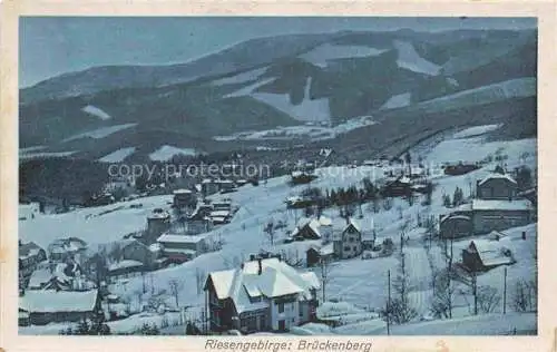 AK / Ansichtskarte  Brueckenberg Krummhuebel Riesengebirge PL Winterpanorama