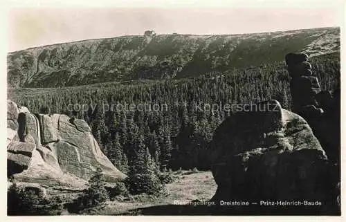 AK / Ansichtskarte  Krummhuebel Karpacz Riesengebirge PL Panorama Dreisteine Blick gegen Prinz-Heinrich-Baude