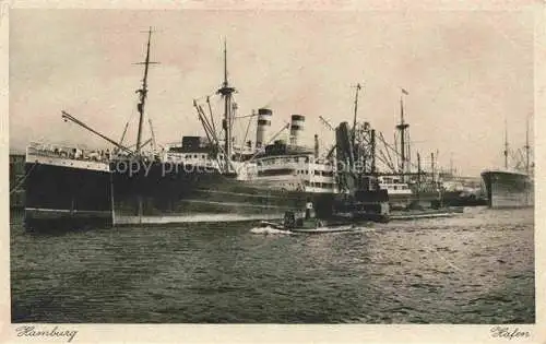 AK / Ansichtskarte  Marine  Warships Hamburg Hafen