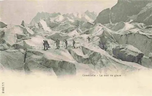 AK / Ansichtskarte  Bergsteigen Klettern Mountaineering Alpinisme Alpinismo-- Chamonix La mer de glace