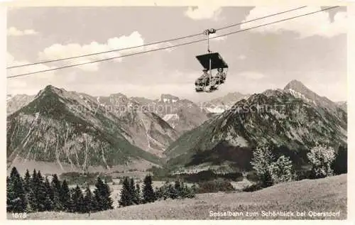 AK / Ansichtskarte  Sessellift Chairlift Telesiege Schoenblick Obersdorf