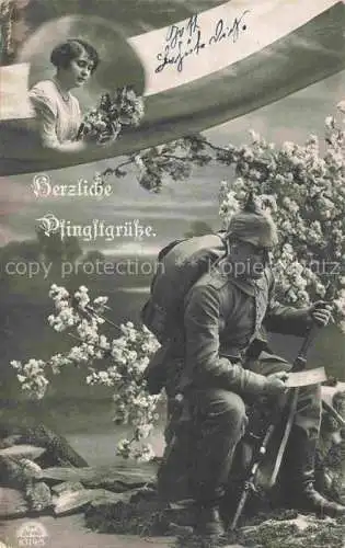 AK / Ansichtskarte  Foto RKL Nr. 8319/5 Pfingsten gruesse Soldat Brief