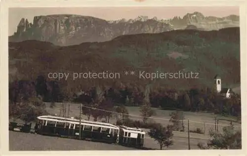 AK / Ansichtskarte  Zahnradbahn Standseilbahn Furniculaire Rack Railway-- Funicolare del Renon presso Bolzano Dolomiti