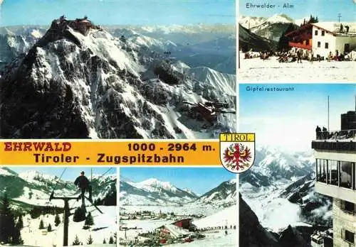 AK / Ansichtskarte  Gletscher Glacier Glaciar Ghiacciaio-- Sesselbahn Ehrwald Zugspitzbahn Tirolv