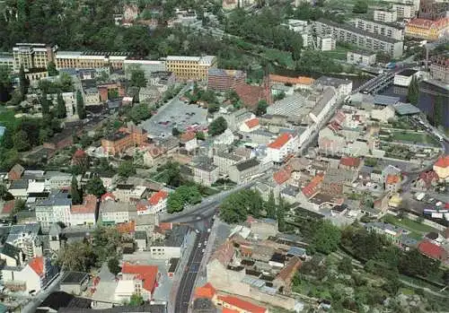 AK / Ansichtskarte  Guben Altstadt mit Grenzuebergang Fliegeraufnahme