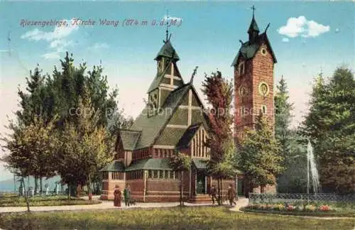 AK / Ansichtskarte  Wang  Kirche Wang Brueckenberg Karpacz Gorny PL Kirche Wang im Riesengebirge