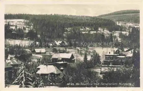 AK / Ansichtskarte  Weissbachtal Szklarska Poreba Riesengebirge PL Panorama mit Blick zum Sanatorium und Kurpark