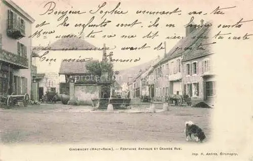 AK / Ansichtskarte  Giromagny 90 Belfort Fontaine Antique et Grande Rue