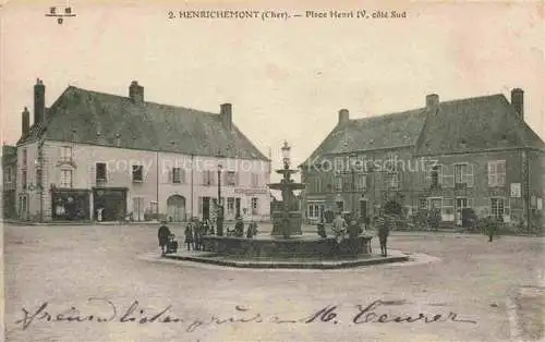 AK / Ansichtskarte  Henrichemont Bourges 18 Cher Place Henri IV cote Sud