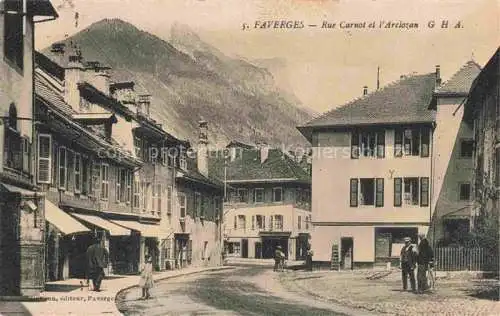 AK / Ansichtskarte  Faverges Annnecy 74 Haute-Savoie Rue Carnot et l'Arclozan