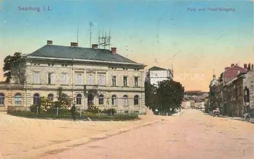 AK / Ansichtskarte  Saarburg Lothringen Sarrebourg 57 Moselle Post und Stadteingang