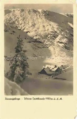 AK / Ansichtskarte  Karpacz Krummhuebel Riesengebirge PL Winterpanorama Blick auf Teichbaude