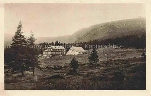 AK / Ansichtskarte  Brueckenberg Krummhuebel Riesengebirge PL Schlingelbaude Serie Deutsche Heimatbilder Riesengebirge