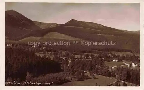 AK / Ansichtskarte  Wolfshau Riesengebirge PL Panorama Blick gegen Schneekoppe