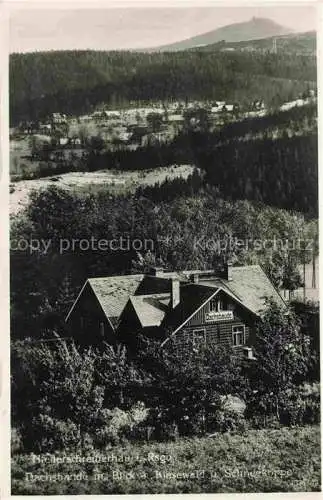 AK / Ansichtskarte  Schreiberhau Szklarska Poreba Riesengebirge PL Panorama Dachsbaude mit Blick nach Kiesewald und Schneekoppe