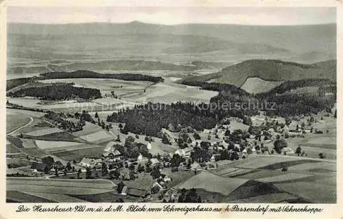 AK / Ansichtskarte  Heuscheuer Wuenschelburg Radkow PL Panorama Blick vom Schweizerhaus nach Passendorf mit Schneekoppe