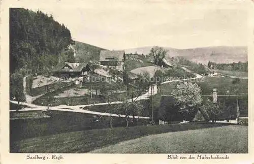 AK / Ansichtskarte  Saalberg Riesengebirge PL Panorama Blick von der Hubertusbaude