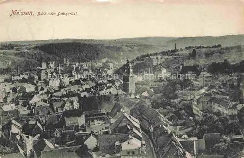 AK / Ansichtskarte  MEIssEN Elbe Sachsen Panorama Blick vom Domgeruest