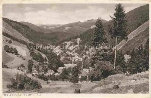 AK / Ansichtskarte  Blumenau Mellenbach-Glasbach Panorama Sommerfrische Kupfertiefdruck