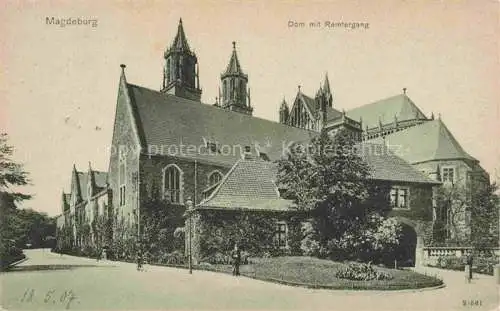 AK / Ansichtskarte  MAGDEBURG Dom mit Remtergang