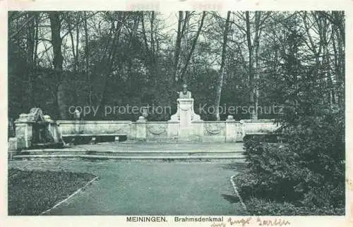 AK / Ansichtskarte  Meiningen Thueringen Brahmsdenkmal