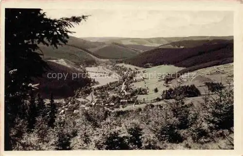 AK / Ansichtskarte  Manebach Panorama Thueringer Wald