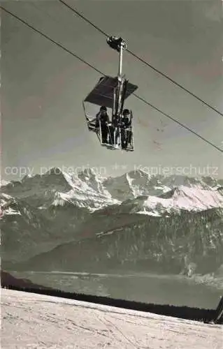 AK / Ansichtskarte  Sessellift Chairlift Telesiege Beatenberg Niederhorn