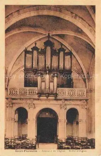 AK / Ansichtskarte  Orgel Kirchenorgel Organ Orgue Saint Florentin