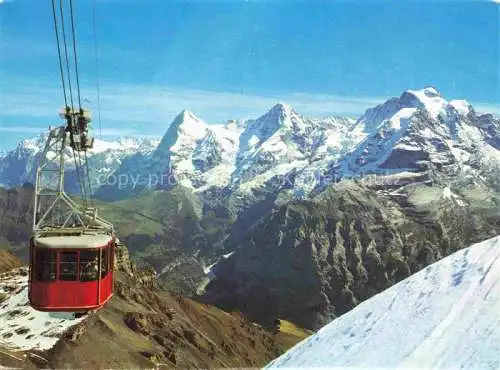 AK / Ansichtskarte  Seilbahn Cable-Car Telepherique Schilthornbahn Eiger Moench Jungfrau