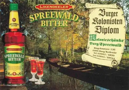 AK / Ansichtskarte  Bier Beer Biere Spreewald bitter Burg