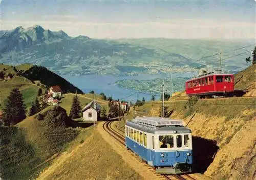 AK / Ansichtskarte  Eisenbahn Railway Chemin de Fer Ferrovia-- Rigi kulm Luzern Pilatus